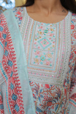 Rangeen Embroidered Kurta Set with Dupatta