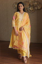 Kesari Noor Kurta Set with Dupatta