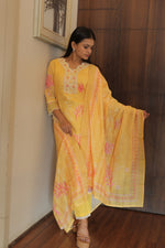 Kesari Noor Kurta Set with Dupatta