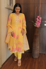 Kesari Noor Kurta Set with Dupatta