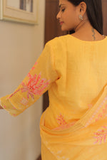 Kesari Noor Kurta Set with Dupatta