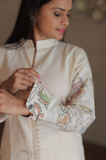 Farah White Embroidered Co-ord Set