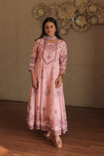 Heer Pink Embroidered Anarkali Kurta Set With Dupatta