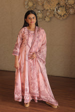 Heer Pink Embroidered Anarkali Kurta Set With Dupatta