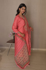 Niharika Pink Embellished Kurta Set with Dupatta