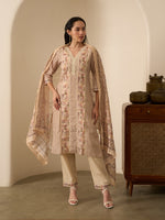 Riwayat Sandstone Kurta Set With Dupatta