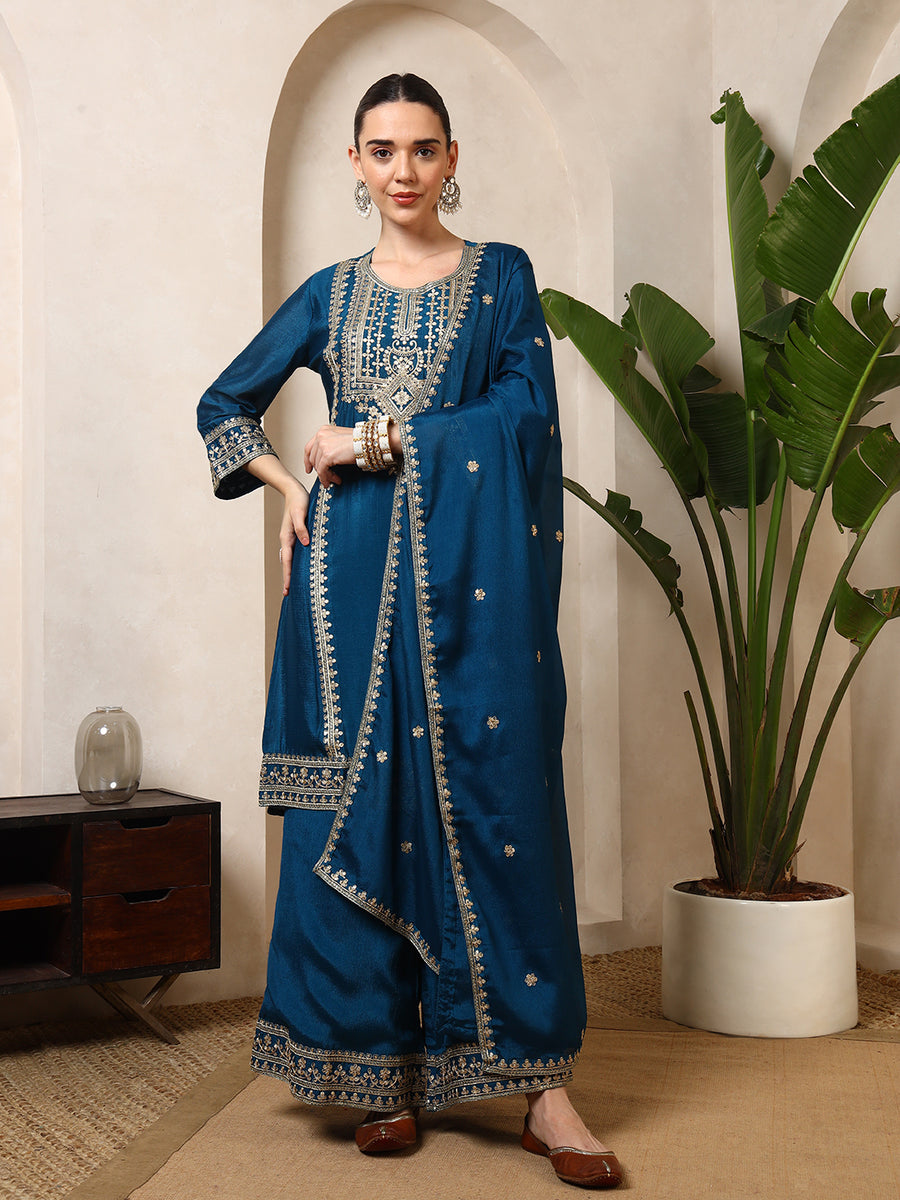 Neelam Luxe Kurta Set with Dupatta