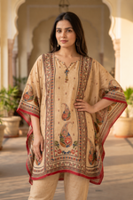 Myra Cream Muslin Handwork Co-ord Set