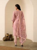 Gulaabi Riwayat Kurta Set With Dupatta