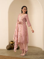 Gulaabi Riwayat Kurta Set With Dupatta