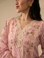 Gulaabi Riwayat Kurta Set With Dupatta