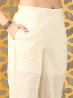 Vanya White Poise Kurta Set with Dupatta