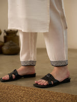 Sara Embroidered White Kurta Set With Dupatta