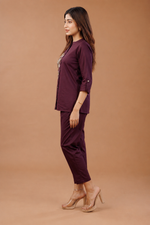 Eshaa Mulberry Coord Set