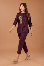 Eshaa Mulberry Coord Set