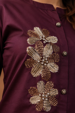 Eshaa Mulberry Coord Set