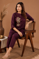 Eshaa Mulberry Coord Set