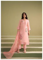 Rosella Embroiderd Silk Blend Kurta Set With Dupatta