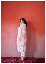 Peony Lavender Silk Blend Kurta Set with Dupatta