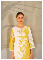 Yellow Dual Tone Cotton Blend Co-ord Set