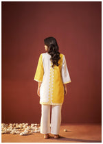 Yellow Checks Cotton Blend Co-ord Set