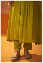 Izza Olive Green Embroidered Kurta Set with Dupatta