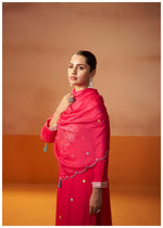 Begum Pink Embroidered Kurta Set with Dupatta