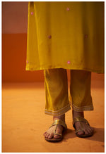 Begum Mustard Yellow Kurta Set with Dupatta