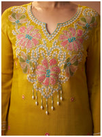 Begum Mustard Yellow Kurta Set with Dupatta