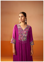 Royal Plum Kurta Set with Dupatta