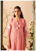 Ruhaani Blush Pink Silk Kurta Set with Dupatta