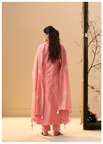 Ruhaani Blush Pink Silk Kurta Set with Dupatta