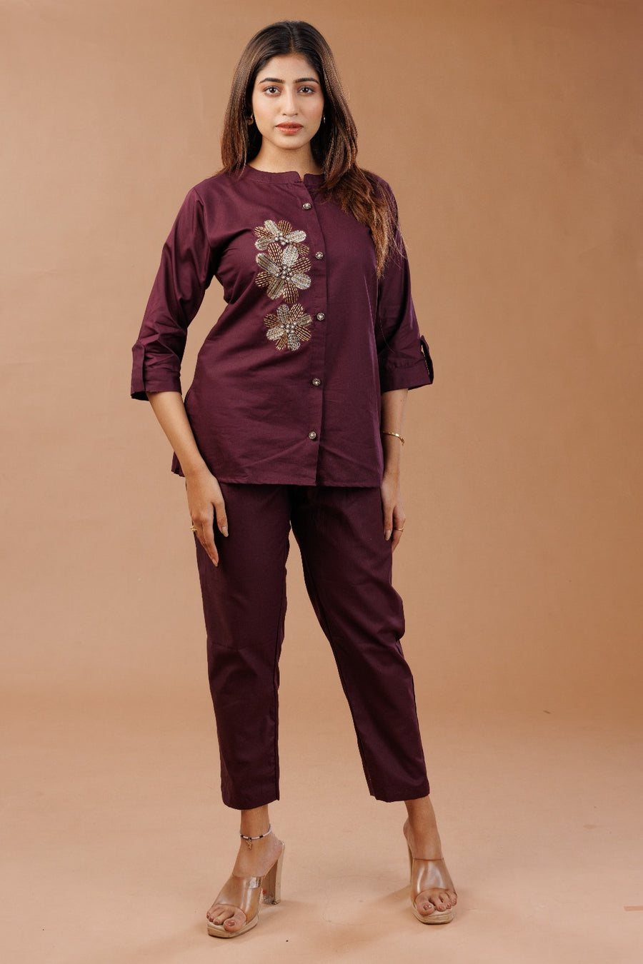 Eshaa Mulberry Coord Set