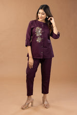 Eshaa Mulberry Coord Set