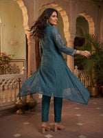 Aaira Deep Teal Embellished Co-ord Set