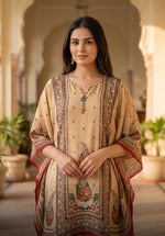 Myra Cream Muslin Handwork Co-ord Set